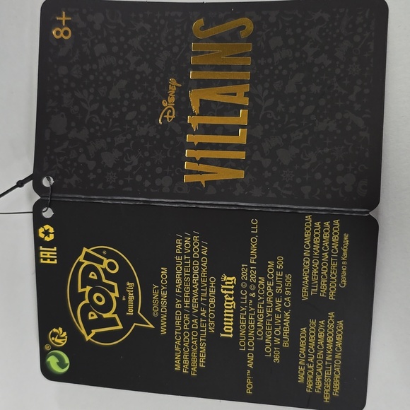 Loungefly Funko Pop Disney Villains Tattoo Crossbody Bag NWT - Picture 7 of 16